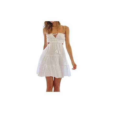 Miu Miu Dress Abito Vestito Bianco Sexy Spalline Sottili Taglia